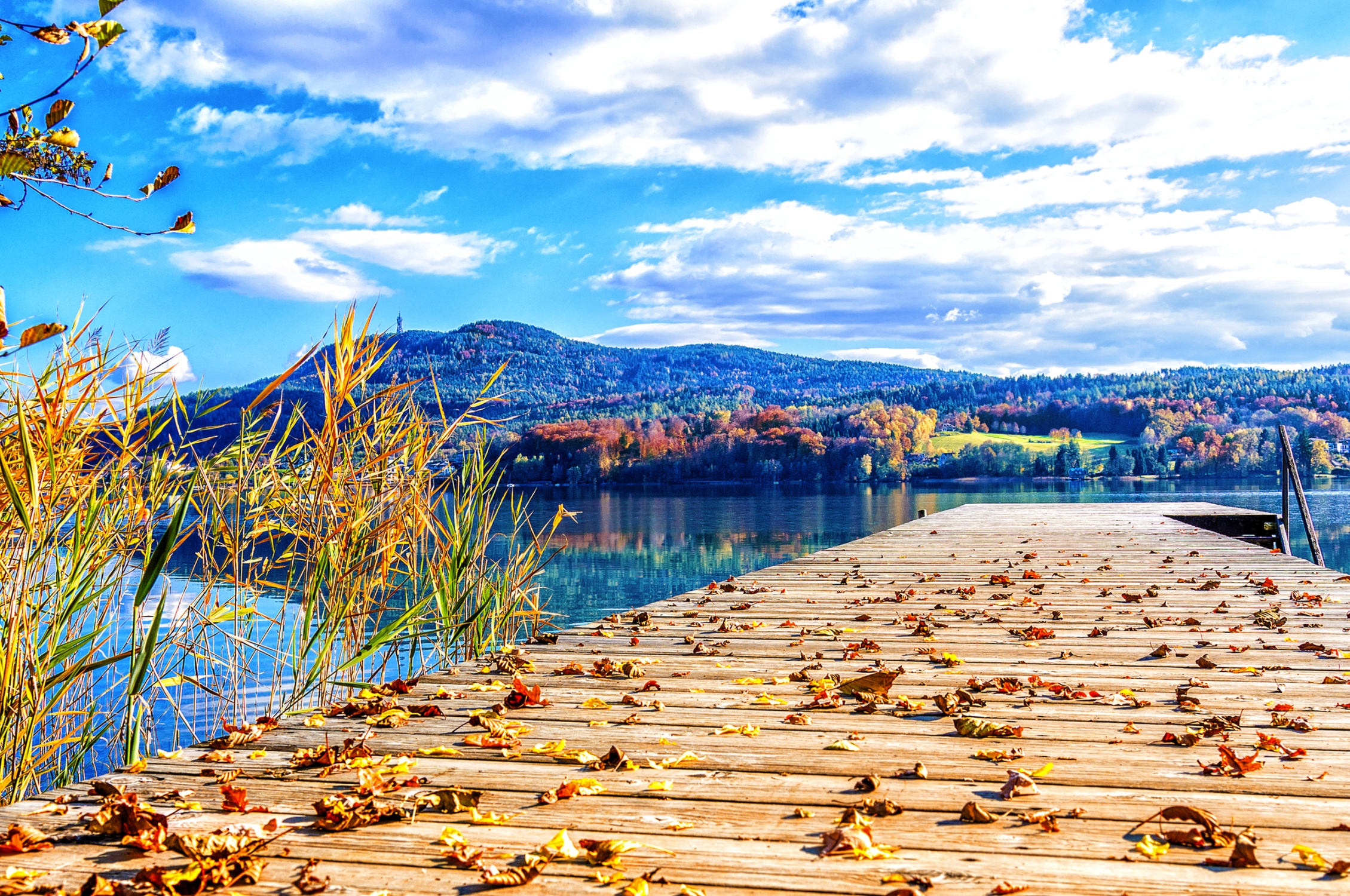 Herbst am Wörthersee in Kärnten, Österreich